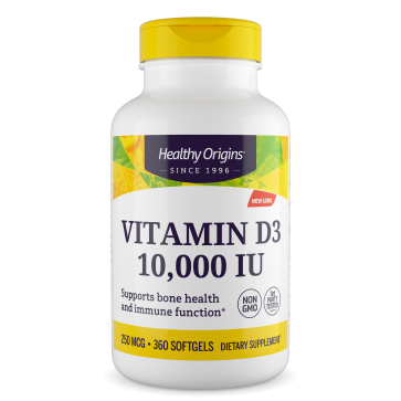 Vitamina D3 10.000 360s HEALTHY Origins mct oil