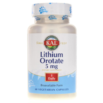 KAL Lithium Orotate (5mg) 60 vcaps